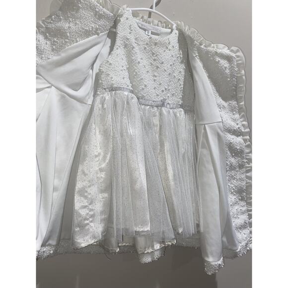 NANNETTE KIDS Girl 2T Coat Set Special Occasion Tulle Dress Fall Winter Holiday - Picture 3 of 12